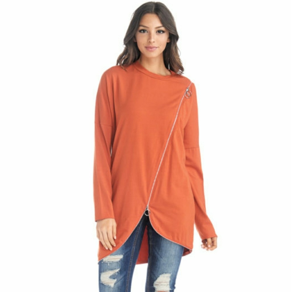 TOV RUST ZIPPER LINK TOP